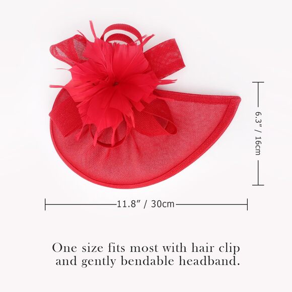 Women Fascinator Hats Tea Party Hat Vintage Pillbox Hat Headband For 8539